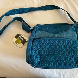 Lug “Shimmy” Crossbody/Shoulder Turquoise Blue Bag with Quilted Design NWT